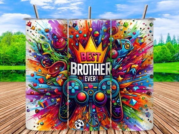 Best Brother Ever Gaming Tumbler Wrap