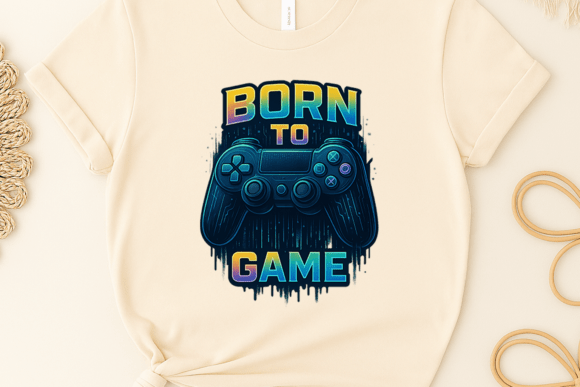 Born to Game Gaming Sublimation Clipart