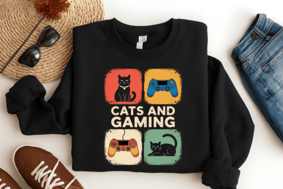 Cats and Gaming PNG: Merging Gamer Culture with Cat Lover Humor