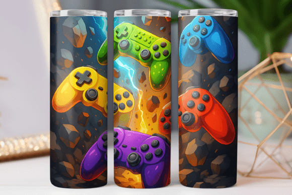 Controller Gaming Tumbler Wrap 20oz Art: A Closer Look at Sublimation Design for Creators and Gamers