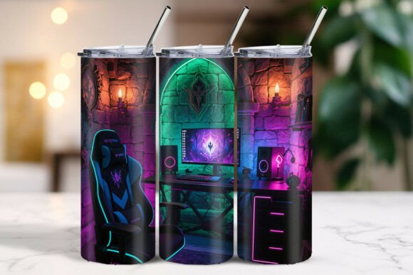 Fantasy Castle Gaming Setup Tumbler: A Design Tool for Creators