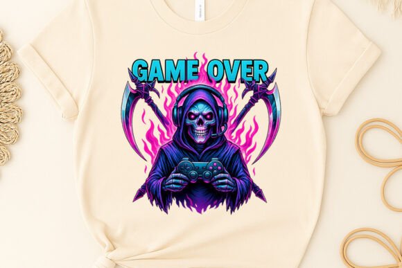 Game Over Skeleton Gaming Clipart PNG Creative Ideas