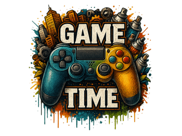 Game Time PNG Gaming Controller Design: A Creative Tool for Custom Projects