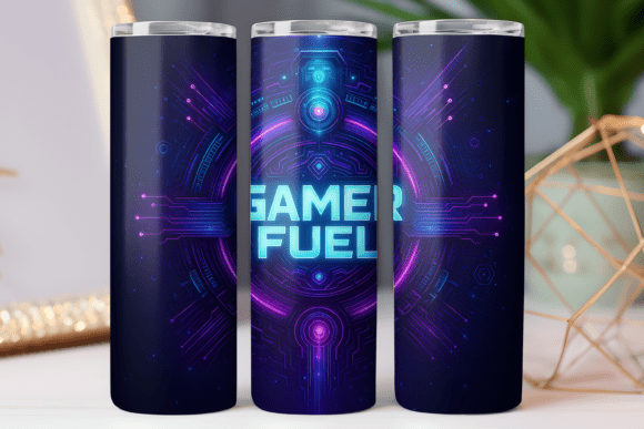 Gamer Fuel Gaming Tumbler Wrap Skinny Design Guide