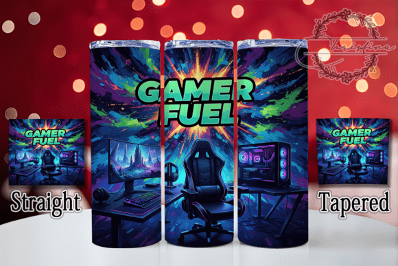 Gamer Fuel PC Gaming Tumbler Design for Creators