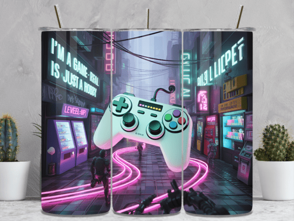Gaming Controller Cyberpunk Tumbler Wrap: A Design That Bridges Style and Function