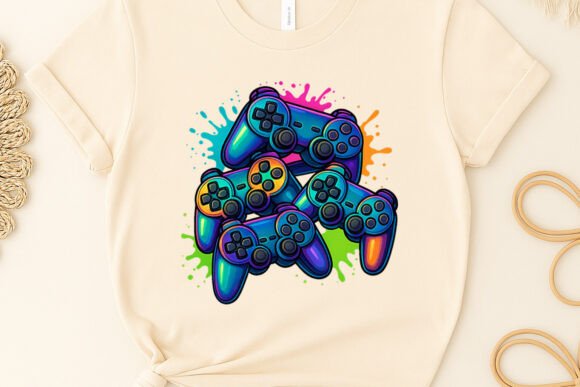 Gaming Controller Set Gamer Clipart PNG: Your Design Hub