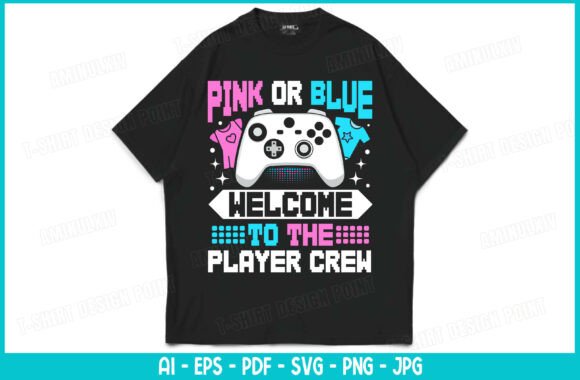 Gaming Gender Reveal T‑Shirt Design: Celebrate Your Player Crew in Style