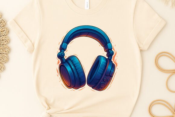 Gaming Headphone Sublimation Clipart Png for Creatives