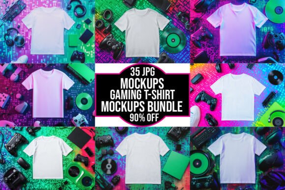 Gaming T-shirt Mockup Bundle: Practical Ways to Showcase Your Designs Without a Photoshoot