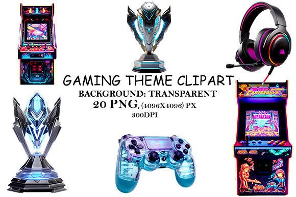Gaming Theme Clipart: Your Ultimate Resource for Game-Inspired Visuals