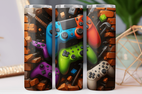 Gaming Tumbler Wrap 20oz Skinny 20oz PNG: Crafting Custom Sublimation Masterpieces