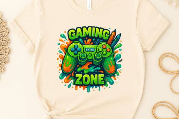 Gaming Zone Sublimation Clipart PNG Art