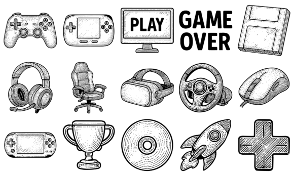 Hand Drawn Gaming Icon Set: A Practical Resource for Designers, Developers, and Content Creators