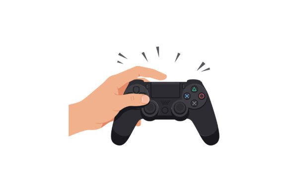 Hand Holding a Black Gaming Controller I: Elevating Visual Storytelling in Modern Game Content