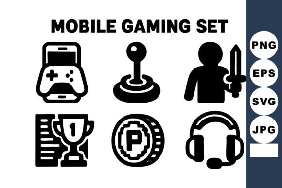 Mobile Gaming Icons Joystick Controller: A Practical Vector Asset for Digital Projects