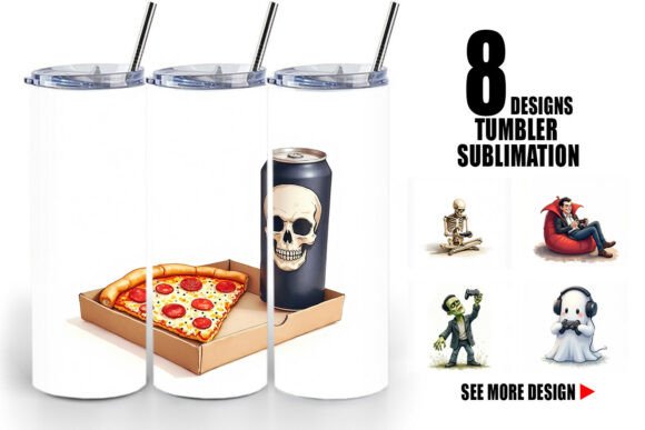 Monster Gaming Night Tumbler Wrap: Elevate Your Sublimation Crafting with Unique Gamer-Inspired Designs