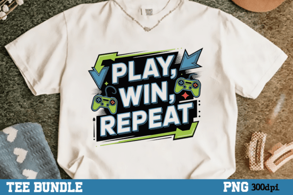 Play Win Repeat: Why This Retro Gaming Shirt PNG Deserves a Spot in Your Creative Workflow