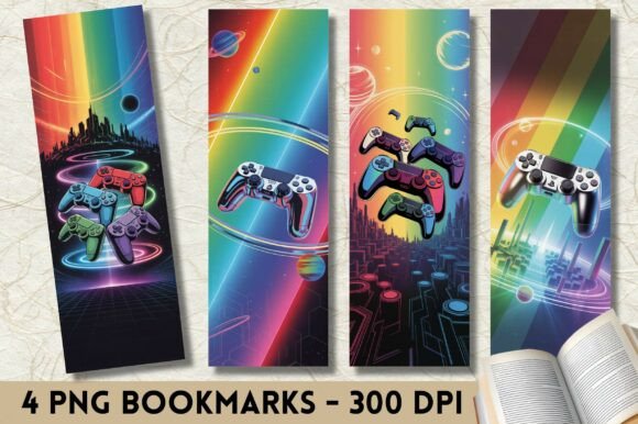 Rainbow Gaming Controllers Bookmark Ideas & Creative Uses
