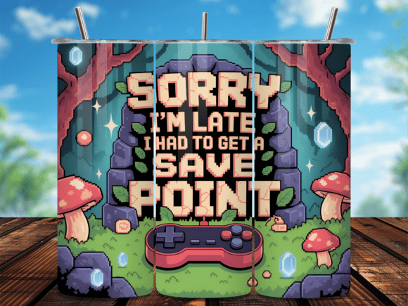 Retro Gaming Save Point Tumbler Wrap – Building a Product Strategy Around Nostalgia and Niche Appeal