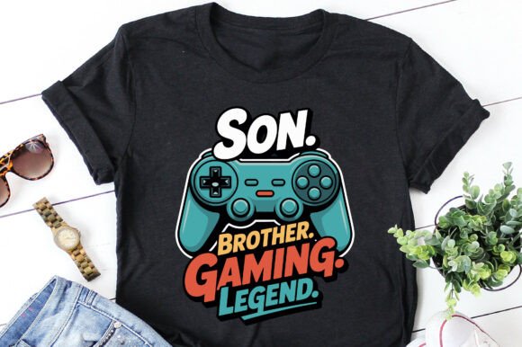 Son Brother Gaming Legend Video Gamer Design Bundle