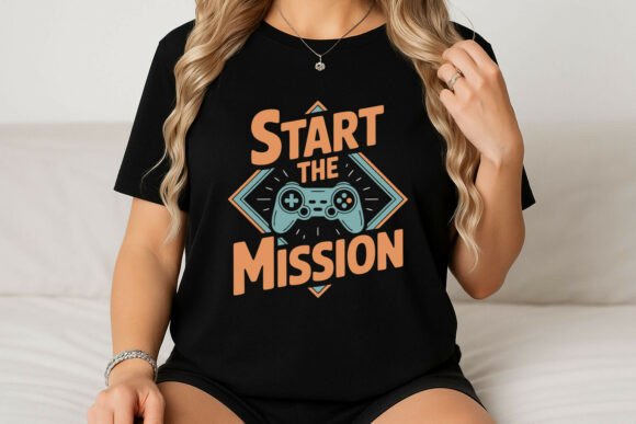 Start the Mission Gaming Illustration: A Versatile Asset for Game-Themed Projects