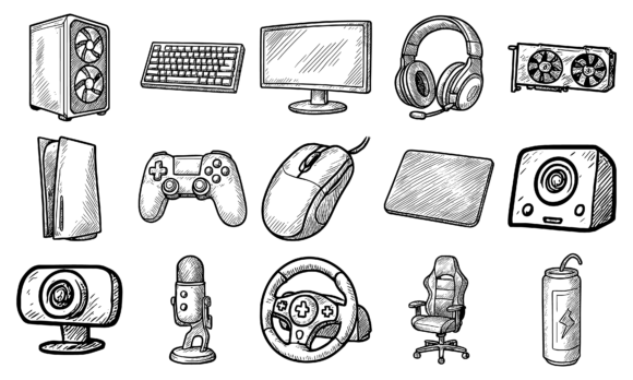 The Rise of Hand Drawn Gaming Setup Icons in Personalizing Digital Spaces