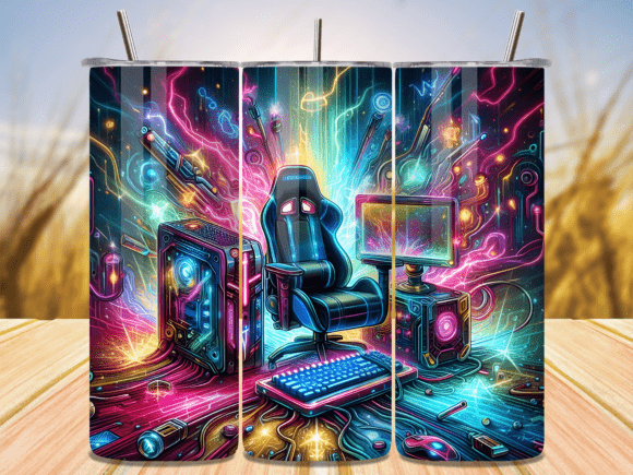 The Ultimate Guide to Creating a Futuristic Gaming Setup Neon Tumbler