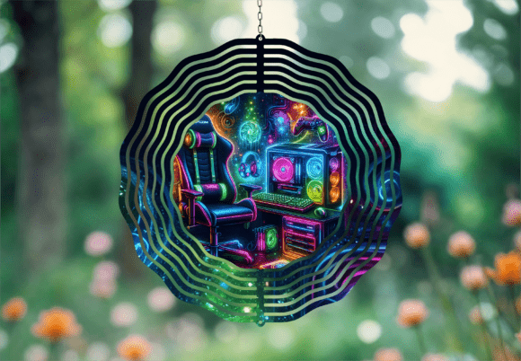 Transforming Gaming Atmosphere with the Gaming Room Vibrant Glow Wind Spinner